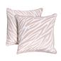 OHS Zebra Print Cushion Covers Matte Velvet Soft Luxury Square Pillowcases