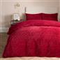 OHS Ribbed Fleece Bedding Set Soft Faux Fur Thermal Duvet Cover with Pillowcase 