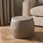 Ottoman Storage Stool Matte Velvet Pleated Home Decor Vanity Pouffe Chair Seat