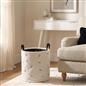 OHS Storage Basket Handles Boucle Fleece Laundry Clothes Organiser