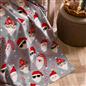 OHS Christmas Throw Soft Polar Fleece Novelty Xmas Blanket Thermal Bedspread
