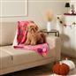 OHS Printed Pet Blanket Reversible Sherpa Fleece Dog Cats Thermal Calming Throw
