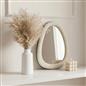 OHS Wall Mirror Matte Velvet Irregular Home Decor Vanity Living Room Bedroom