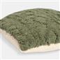 OHS Cable Knit Cushion Covers 2 Pack Sherpa Square Pillowcases Home Decor