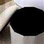 OHS Ottoman Boucle Storage Box Folding Footstool Cube Round Rectangle
