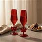 OHS Plastic Glasses Set of 2/4 Reusable Flute Champagne Cocktail Glass Picnic