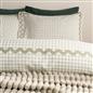 OHS Wave Border Bedding Set Microfibre Print Duvet Cover with Pillowcase
