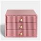 OHS Ribbed Desktop Drawers Organiser Freestanding Tabletop Cabinet Storage Unit