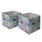 OHS Multi Pack Dinosaur Print Storage Boxes Folding Set Square Easy Space Cube