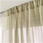 OHS Linen Look Voile Net Curtains 2 Panels Rod Slot Top Pair Home Set 55x87