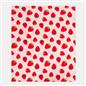 OHS Strawberry Print Throw Soft Polar Fleece Lightweight Blanket - 120 x 150cm