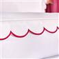 OHS Scallop Edge Bedding Set Microfibre Contrast Duvet Cover with Pillowcase