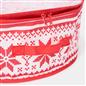 OHS Wreath Storage Bag Plain Printed Xmas Festive Decoration Holder Organiser