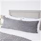 OHS Cable Knit Bolster Cuddle Cushion Fleece Back Support Filled Reading Pillow