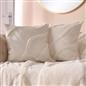 OHS Tufted Contour Cushion Covers 2 Pack Decorative Square Pillowcases