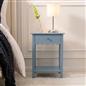 OHS Scallop Bedside Wood Nightstand 1 Drawer Storage Unit End Table Home Decor