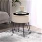 Foot Stool Storage Seat Chair Dressing Table Vanity Pouffe Ottoman Boucle Fleece