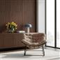 OHS Rocking Chair Ribbed or Smooth Faux Fur Upholstered Metal Frame Cushioned