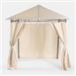 OHS Metal Garden Gazebo with Curtains Outdoor Party Tent Canopy Waterproof