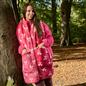 OHS Bows Pocket Scarf Coral Fleece Sherpa Lined Thermal Winter Wrap Hand Warmer