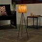 OHS Solar Floor Lamp Rattan Cordless Outdoor Garden Light Dusk Sensor