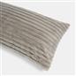 OHS Ribbed Bolster Pillow Faux Fur Long Luxury Soft Maternity Support Cushion