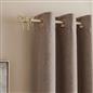 OHS Bow Curtain Pole Extendable 70-220cm Metal 16mm Finnials Decor