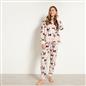 OHS Pet Print Loungewear Set Hoodie Blanket Sherpa Lined Fleece Winter Nightwear