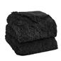 Sienna Fluffy Shaggy Blanket Large Throw Over Sofa Bed Cosy Fleece - 150 x 200cm