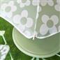 OHS Kids Folding Bistro Set Daisy Print Table Chair Seat with Parasol Garden