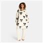 OHS Bows Print Hooded Blanket Adult Kids Sherpa Lined Winter Family Hoodie