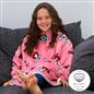 Minnie Mouse Hoodie Blanket Oversized Wearable Soft Sherpa Fleece Throw, Pink