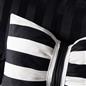 OHS Bow Shaped Cushion Striped Matte Velvet Novelty Decorative Scatter Pillow