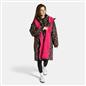 OHS Coat Drying Robe Animal Print Sherpa Lined Water Resistant Oversized