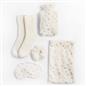 OHS Hot Water Bottle Gift Set Winter Warm Socks Eye Mask Scrunchie