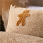 OHS Tufted Gingerbread Bedding Set Fleece Winter Duvet Cover with Pillowcase