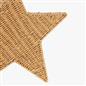 OHS Xmas Star Placemat Set Table Mats Festive Home Decor Natural Paper Rope