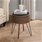 Foot Stool Storage Seat Chair Dressing Table Vanity Pouffe Ottoman Boucle Fleece