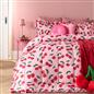 OHS Frill Edge Coverless 7.5 Tog Duvet Cherries Bedding Set with Pillowcase