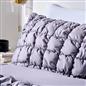 OHS Filled Quilted Seersucker Duvet Cover Bedding Set