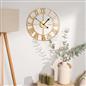 Large Wall Clock Roman Numerals Skeleton Big Open Round Face Living Room Kitchen