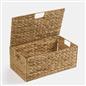 Natural Storage Cube Folding Rope Organiser Woven Wicker Hamper Strong Eco Box