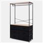 Cabinet Rail Wardrobe Open Home 6 Drawer Coat Hanger Storage Clothes Organiser