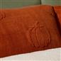 OHS Pumpkin Tufted Bedding Set Halloween Autumn Fleece Duvet Set with Pillowcase