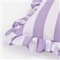 OHS Stripe Frill Cushion Covers Microfibre Square Pillowcases Home Decor