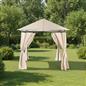 OHS Metal Garden Gazebo with Curtains Outdoor Party Tent Canopy Waterproof