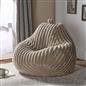OHS Ribbed Bean Bag Chair Adult Gaming Beanbags with Filling Cosy Couch