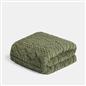 OHS Cable Knit Blanket Sherpa Fleece Sofa Plush Soft Warm Throw Over Bed Chair