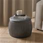 Ottoman Storage Stool Matte Velvet Pleated Home Decor Vanity Pouffe Chair Seat