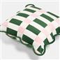 OHS Checkerboard Cushion Covers Scallop Edge Matte Velvet Square Pillowcases